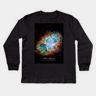 Crab Nebula Kids Long Sleeve T-Shirt